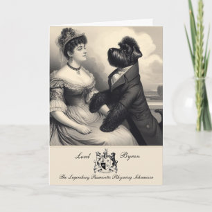 Funny Schnauzer Byron Greetings Card