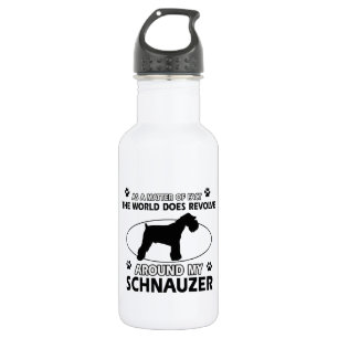 funny SCHNAUZER designs 532 Ml Water Bottle