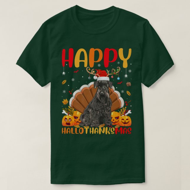 Funny Schnauzer Dog Lover Happy Schnauzer HelloTha T-Shirt (Design Front)