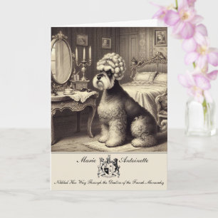 Funny Schnauzer Folded Greeting Card