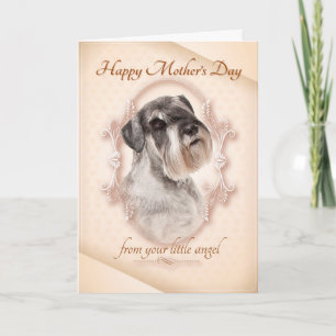 Funny Schnauzer Mothers Day Card