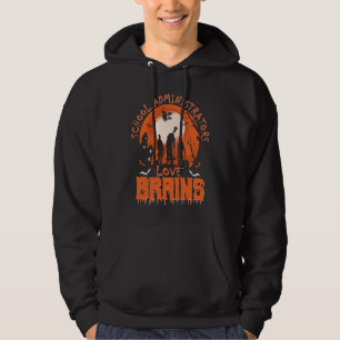 Funny School Administrators Love Brains  Halloween Hoodie