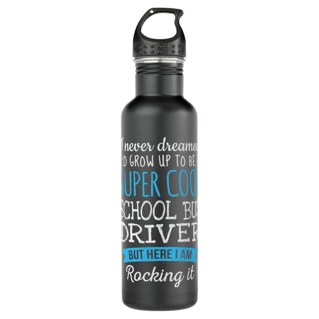 Funny School Bus Driver Tshirt Appreciation Gifts 710 Ml Water Bottle (Front)