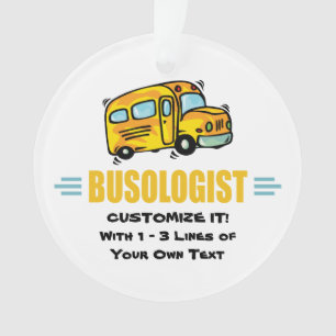Funny School Bus Ornament