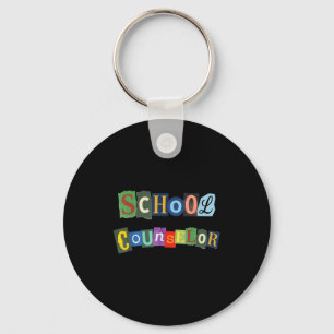 Funny school counsellor appreciation women keychain