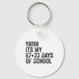 Funny School Countdown Student Teacher Clroom Humo Keychain