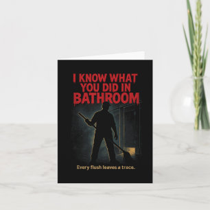Funny School Custodian Janitor Halloween Card