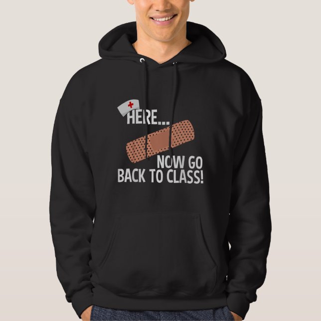 Funny School Nurse Medical Nursing Appreciation Da Hoodie (Front)