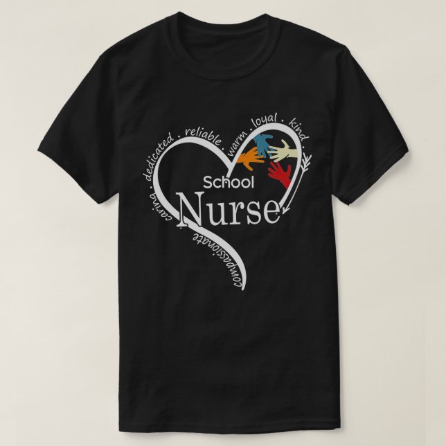 Funny School Nurse  s Tops Back To School Gift  (Design Front)