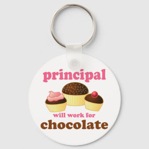 Funny School Principal Keychain