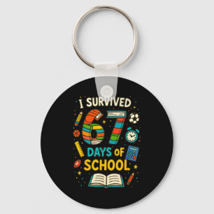 Funny School Six Seven Meme Student Teacher Joke 6 Keychain