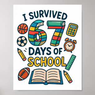 Funny School Six Seven Meme Student Teacher Joke 6 Poster