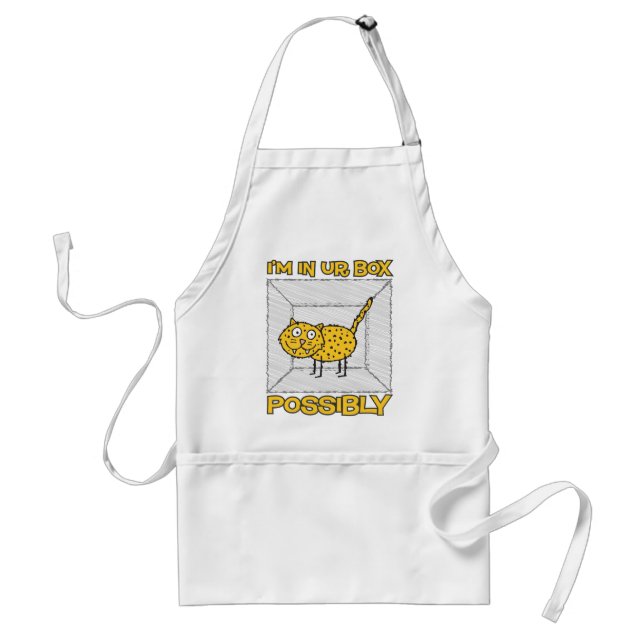 Funny Schrodinger's Cat Lolcat Apron (Front)
