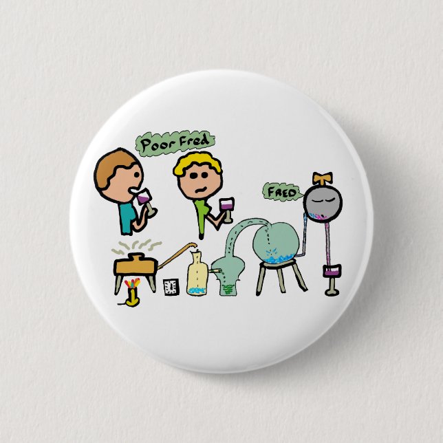 Funny Science 2 Inch Round Button (Front)