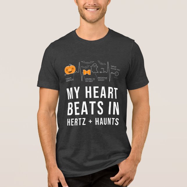 Funny Science and Engineering Halloween Tri-Blend Shirt (Front)