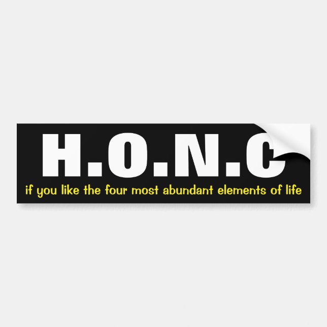 funny science bumper sticker (Front)