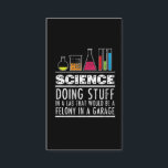 Funny Science Chemistry T Shirt for Nerds Business Card<br><div class="desc">Know a laboratory technician or medical technologist who NEEDS this tee? This is the perfect laboratory humour shirt to wear with scrubs and gloves for hospital lab week!</div>