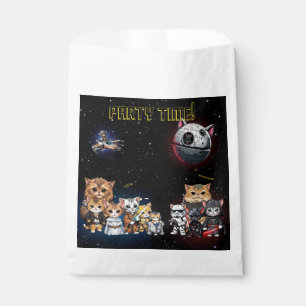 Funny Science Fiction Kitty Cat Custom Invitation Favour Bag
