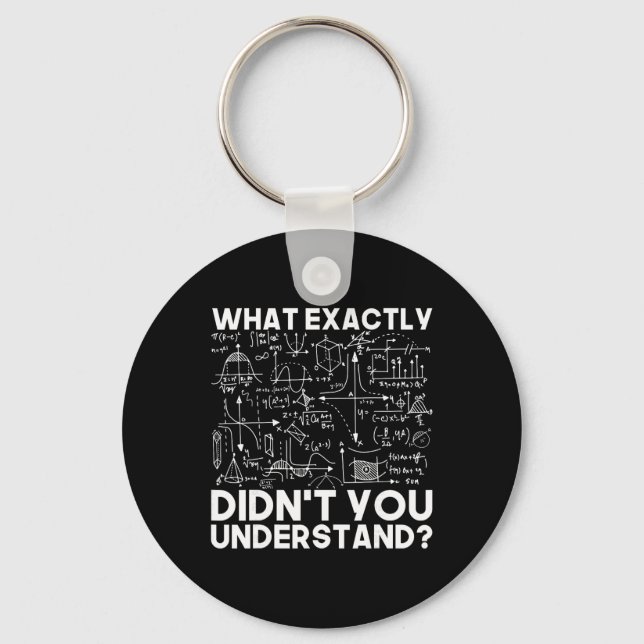 Funny Science Gift Idea Physicist Math Physics Sma Keychain (Front)