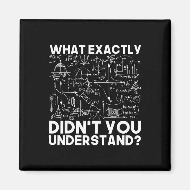 Funny Science Gift Idea Physicist Math Physics Sma Magnet (Front)