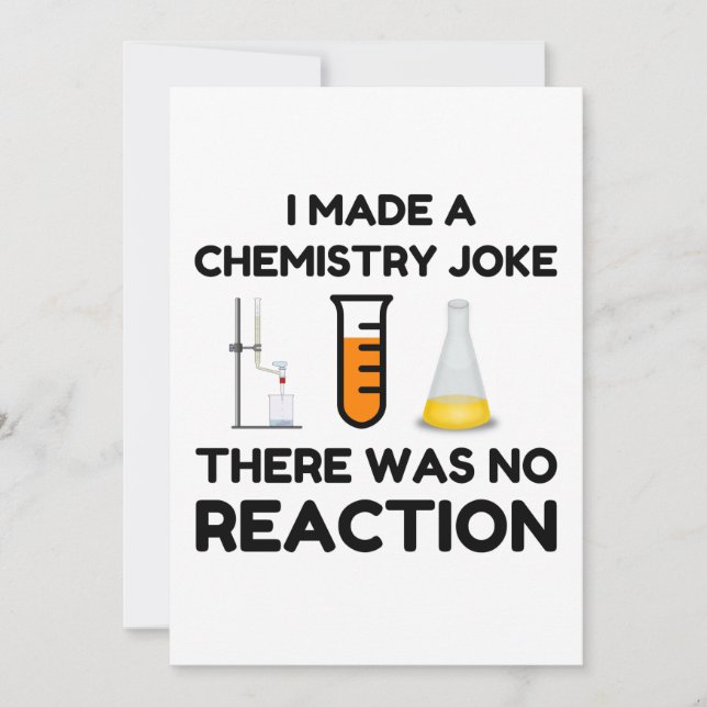 Funny Science lover chemistry joke Holiday Card (Front)