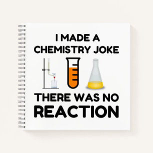 Funny Science lover chemistry joke Notebook