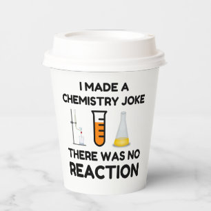 Funny Science lover chemistry joke Paper Cups