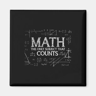 Funny Science Nerd Math The Only Subject That Coun Magnet