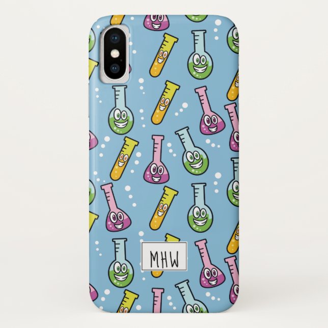 Funny Science Pattern custom monogram phone cases (Back)