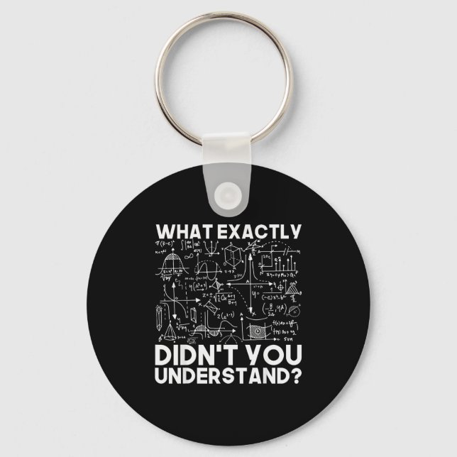 Funny Science Physicist Math Physics  Keychain (Front)