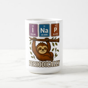 Funny Science Sloth Periodic Table Elements Shirt Coffee Mug