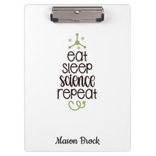 Funny Science student school personalized gift Clipboard