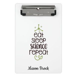 Funny Science student school personalized gift Mini Clipboard