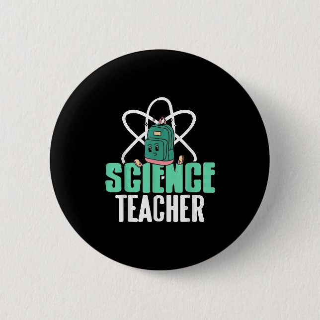 Funny Science Teacher Backpack School Humour  2 Inch Round Button (Front)
