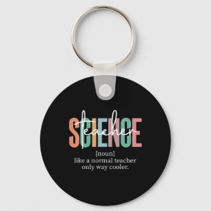 Funny Science Teacher Definition For Women And Men Keychain