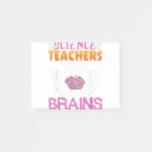 Funny Science Teachers Love Brains Halloween Scien Post-it Notes