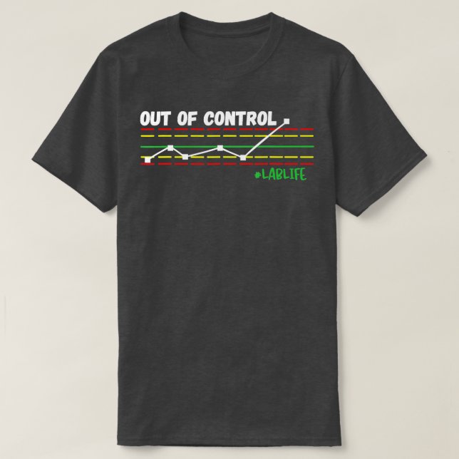 Funny Scientist Chemistry Lover Lab ech QC Chart  T-Shirt (Design Front)