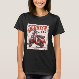 Funny Scooter Design For Men Women Motor Motorcycl T-Shirt