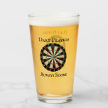Funny Scoring At Darts Design, Glass<br><div class="desc">Pictured is a Dartboard with a funny scoring at darts text</div>