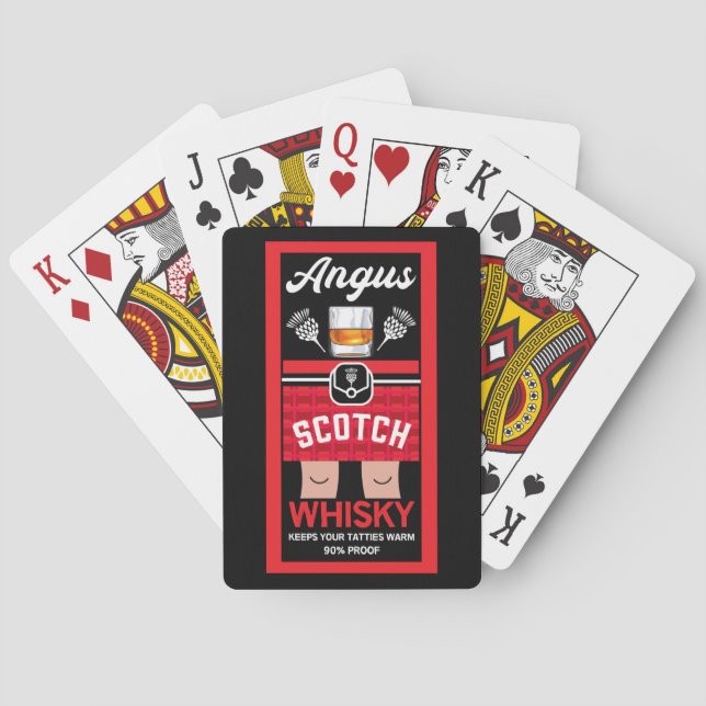Funny Scotch Whisky Playing Cards (Back)