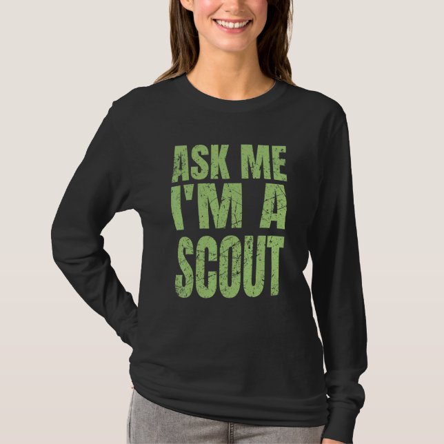 Funny Scout Scouting Gear Cub Camping   T-Shirt (Front)