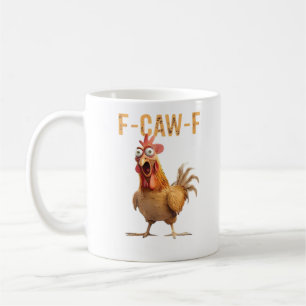 Funny Screaming Chicken F-Caw-F Joke Essential Coffee Mug