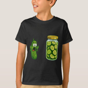 Funny Screaming Pickle Jar Cucumber Joke Meme Humo T-Shirt