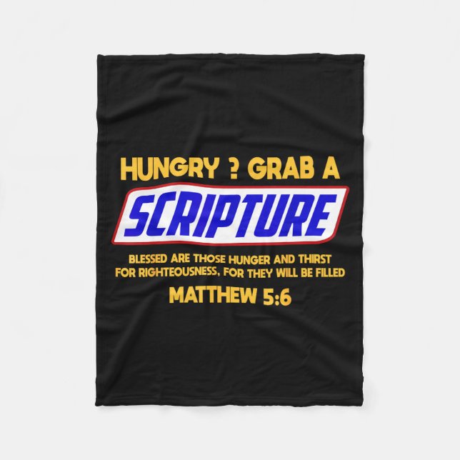 Funny Scripture , Bible Verse, Famous Scriptures,  Fleece Blanket (Front)