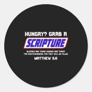 Funny Scripture Gifts, Bible Verse, Famous Scriptu Classic Round Sticker