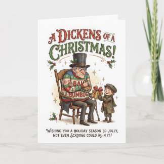 Funny Scrooge Christmas – Bah Humbug Card