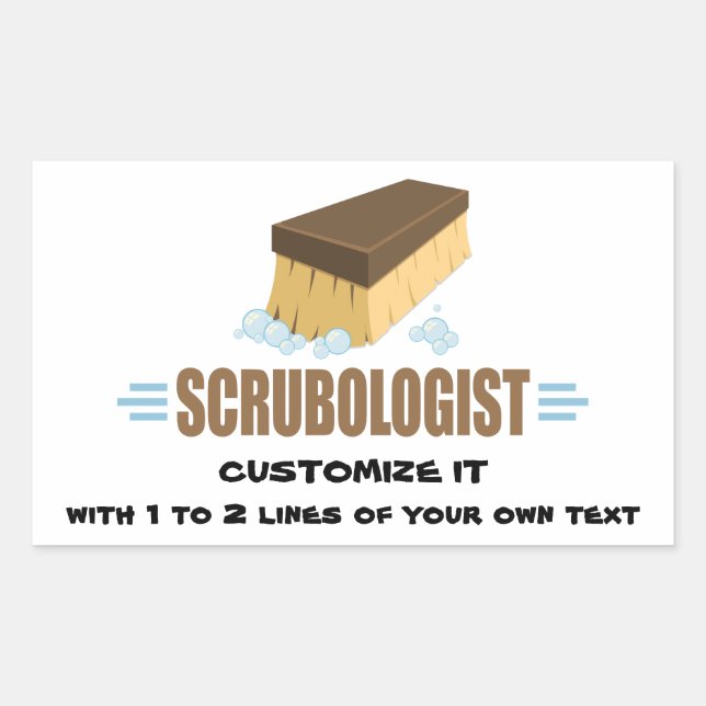 Funny Scrubologist Sticker (Front)
