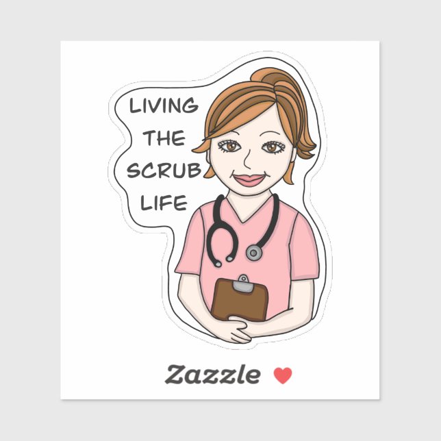 Funny Scrubs Pun | Nurse, Doctor, Caregiver Life   (Sheet)
