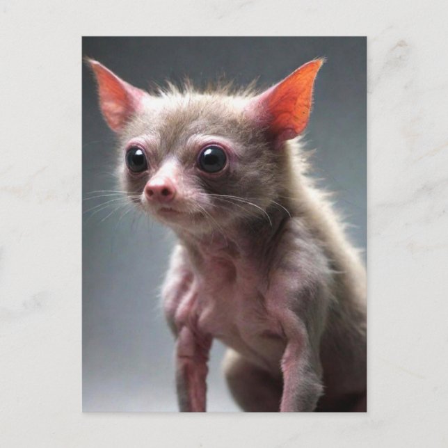 Funny Scruffy Animal Postcard (Front)