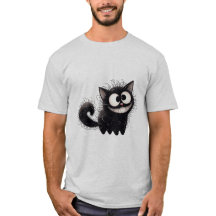 Funny Scruffy Black Cat Grin ✨🐾🖤